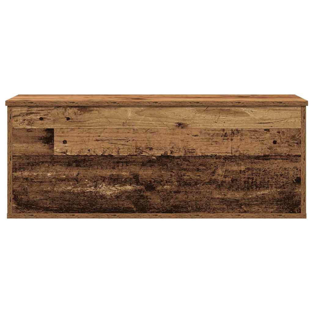 Storage Box Reclaimed Wood Look 90 x 35 x 35 cm Engineered Wood