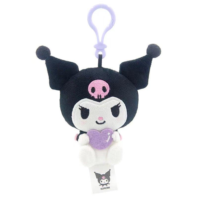 Genuine Sanrio Piano Plush Toy Hello Kitty My Melody Kuromi Cinnamoroll Cartoon Student Backpack Pendant Decoration Girl Gift