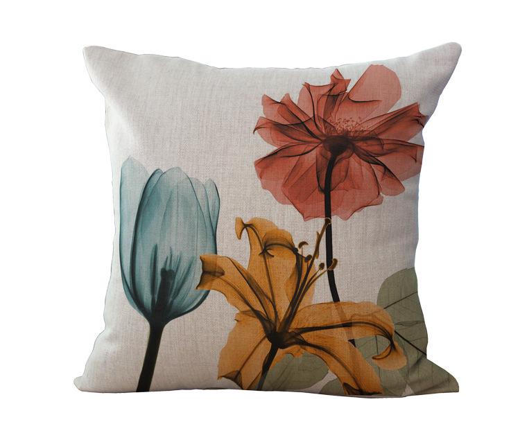 Красочные Растительные Подушки Цветы Наволочка для Дивана Гостиная Декоративная Подушка Постельное Белье