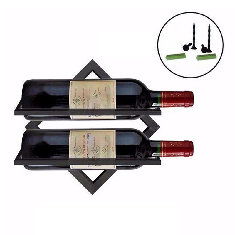 Настенная перевернутая полка для вина, органайзер для хранения бутылок, бокалов, стеклянных держателей