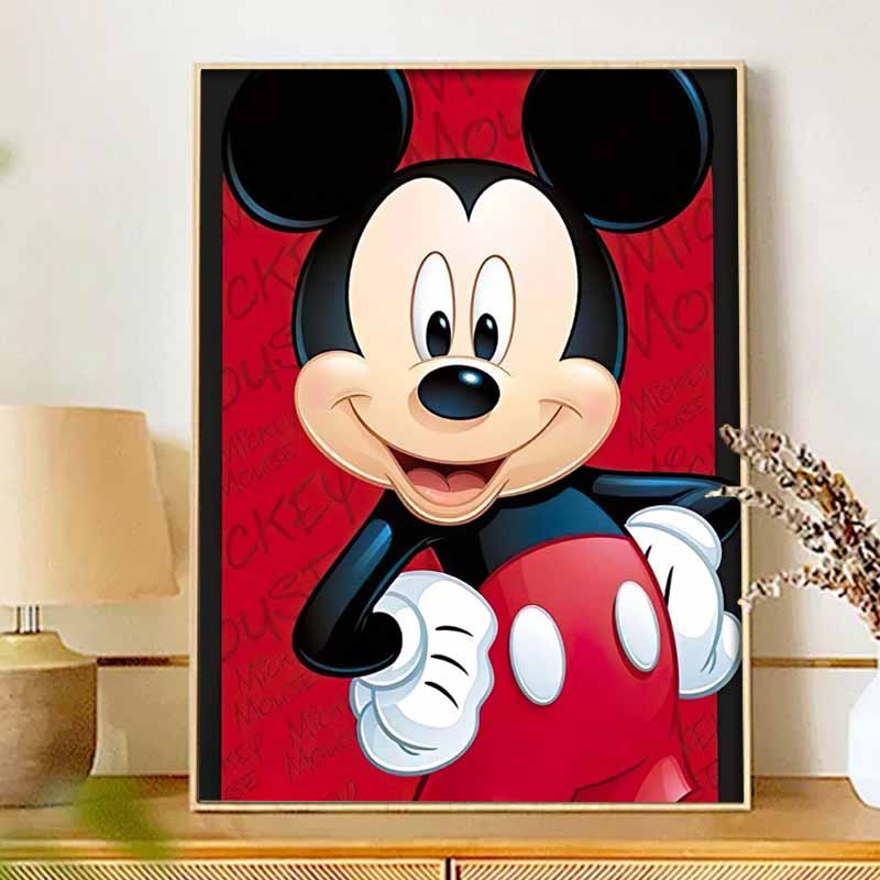 Disney Набор для алмазной мозаики Микки Маус 5D DIY Декор для дома и Подарок для любителей рукоделия, Красиво оформленный