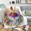 Love Dancing Customize Your Name Blanket Used For Chair Office Sofa Bed Camping Soft And Warm Giving Friends And Relatives Birthday Graduation Gift