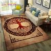 Nordic Viking Odin Valhalla Valknut Carpet Rug для спальни, гостиной, домашнего дивана, украшения, детский игровой большой декоративный напольный коврик