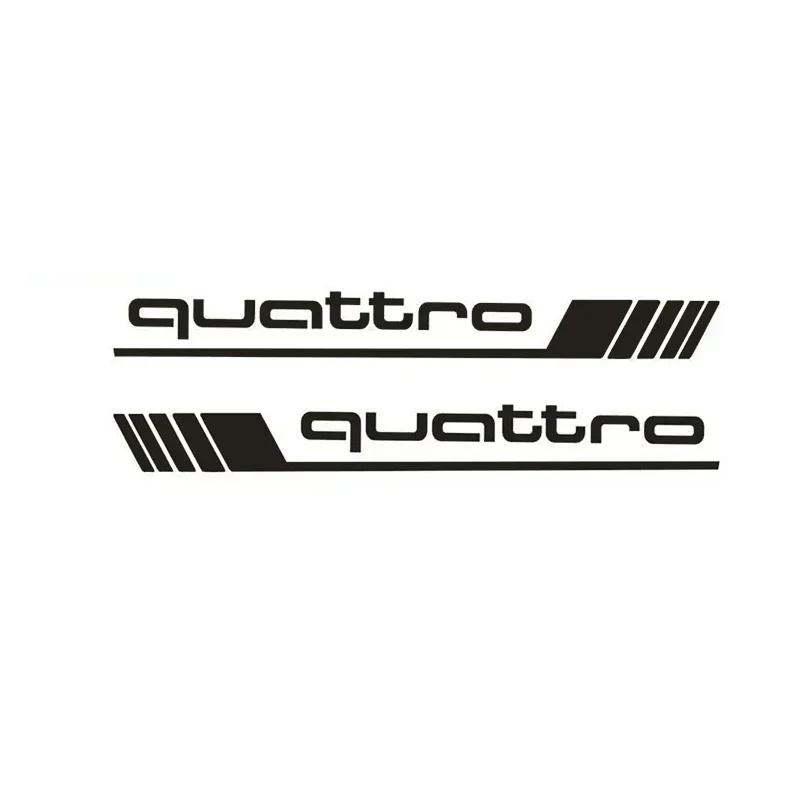 For qwe2 Quattro Car Goods Francais Waterproof Stickers Suitable A4L A5 A6L A7 A8L Q3 Q7 Styling Side Door Decals Car Sticker
