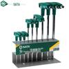 Набор шестигранных ключей SATA с Т-образной ручкой и шаровым наконечником, 9 шт.