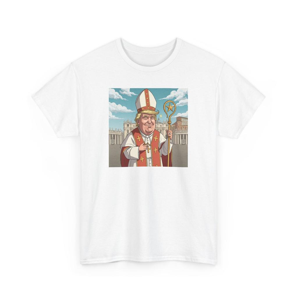 President Trump has declared himself the new Pope All Cotton T-Shirt Mens Womens Tees Top