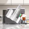 with Straw Slot Cup Organizer Rack 3-in-1 Cup Storage Holder Disposable Cup Dispense  Coffee Lovers