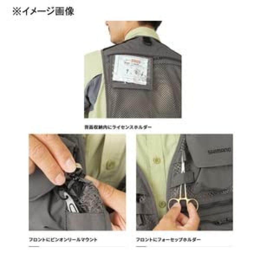 SHIMANO Жилет Stream Mesh VE-066V Olive Drab