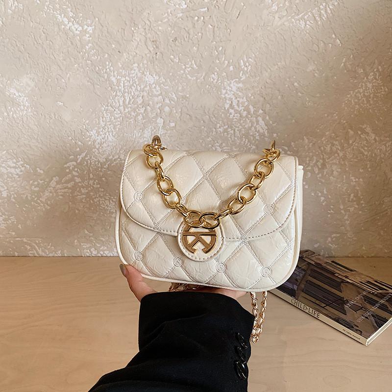 IELGY Diamond Chain Bag Summer Shoulder Messenger Bag Fashion Korean Version Small Square Bag