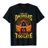 When The DM Smiles It's Already Too Late RPG Tabletop Gaming T-Shirt Street Men T Shirts On Sale Cotton Tops Tees Slim Fit