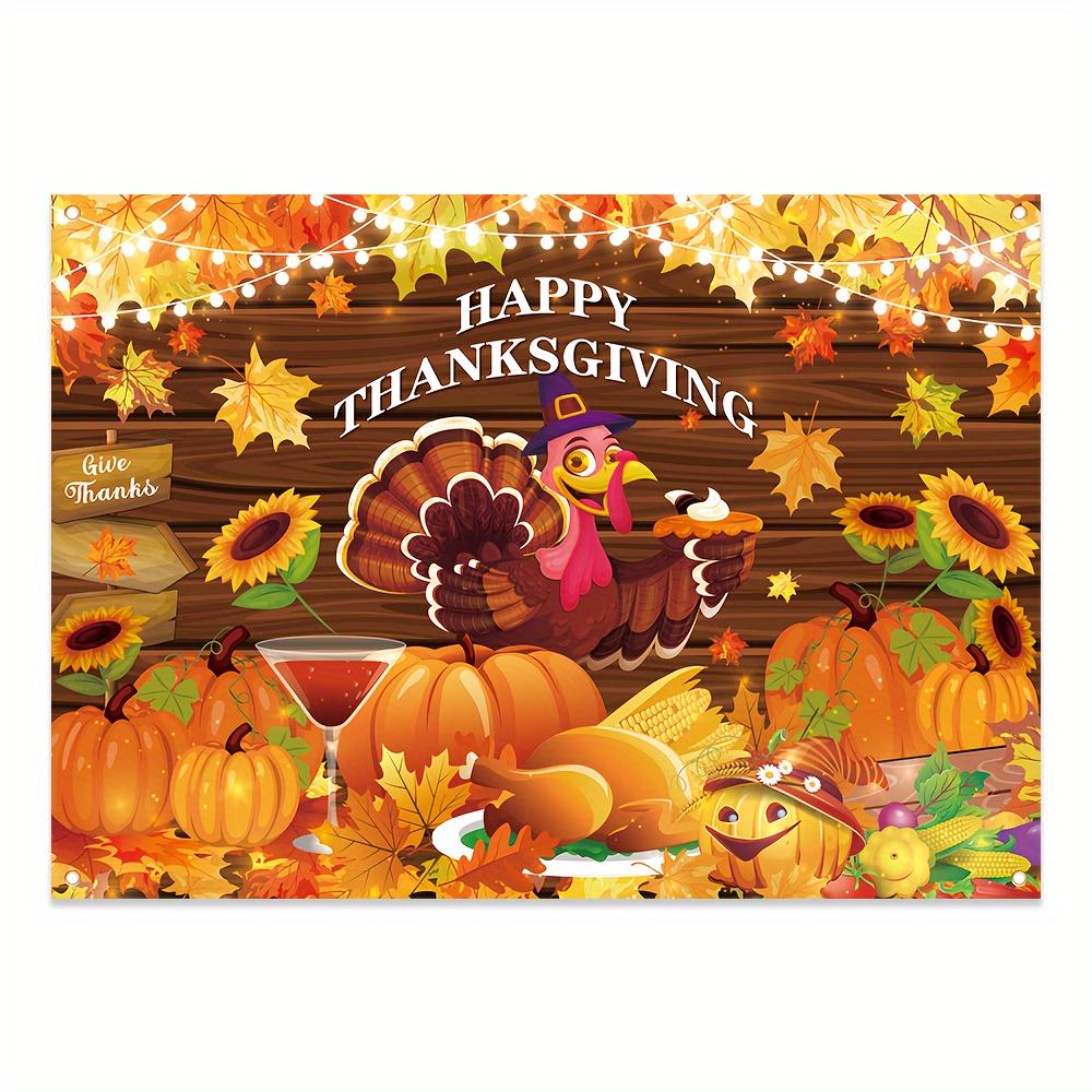 1 piece Thanksgiving-themed decoration banner 210 cm * 150 cm / 82.6 inches * 59.0 incheszyc