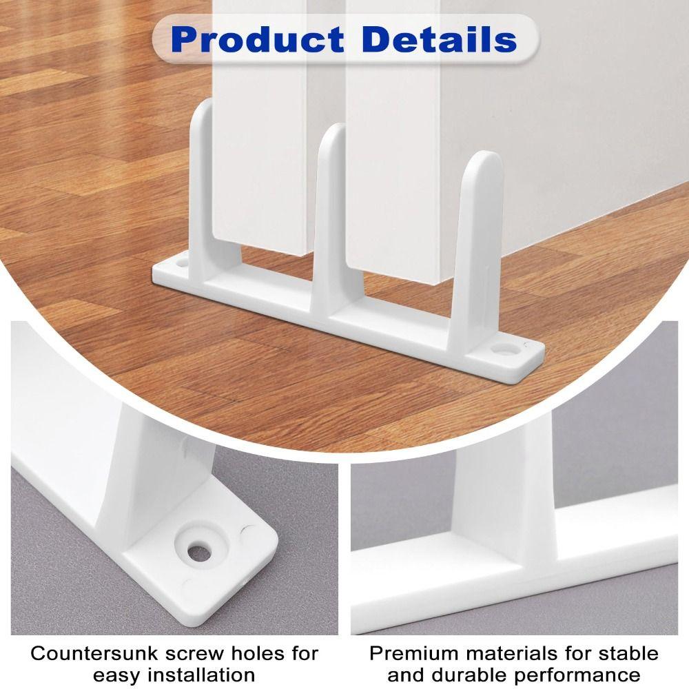 4pcs Plastic Material Sliding Door Guide Wear-Resistance Bottom Floor Track  Door Replacement