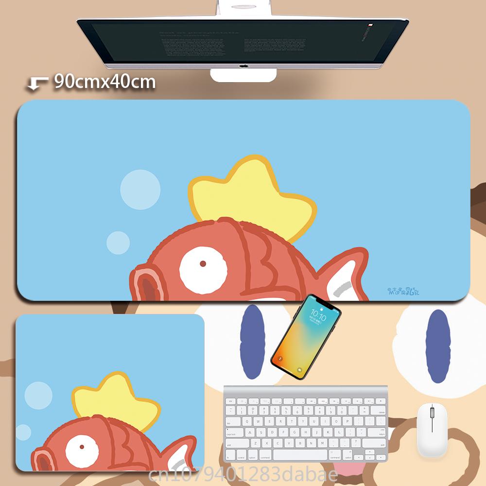Quality Leather Pikachu Mouse Pad Pokémon Keyboard Pad Student Learning Writing Table Mat Waterproof Oil Resistant Tablecloth
