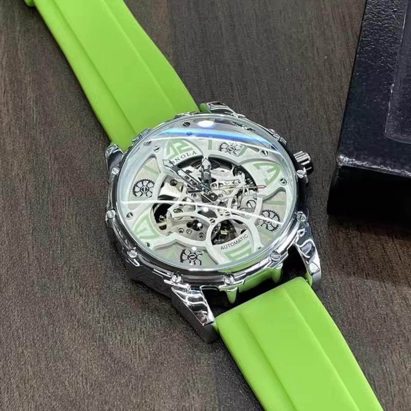 Новые часы для мужчин и женщин, роскошные механические автоматические элегантные скелетонированные модные деловые водонепроницаемые спортивные механические часы ONOLA