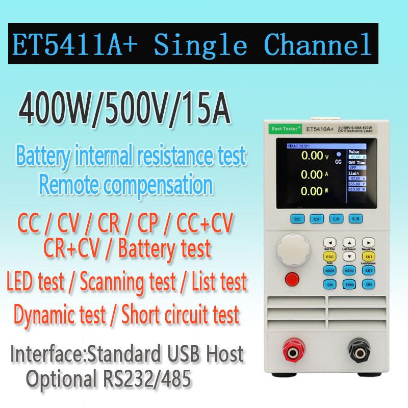 ET5410 ET5420 Тестер электронной нагрузки постоянного тока 400 Вт Тестер конденсаторов аккумуляторов Одноканальный/двухканальный программируемый DC НАГРУЗКА 150 В/500 Вт 40 А