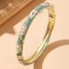 Ethnic Style Vintage Cloisonne Bangle Opening Enamel Bracelet Women's Hand Bracelet  Women