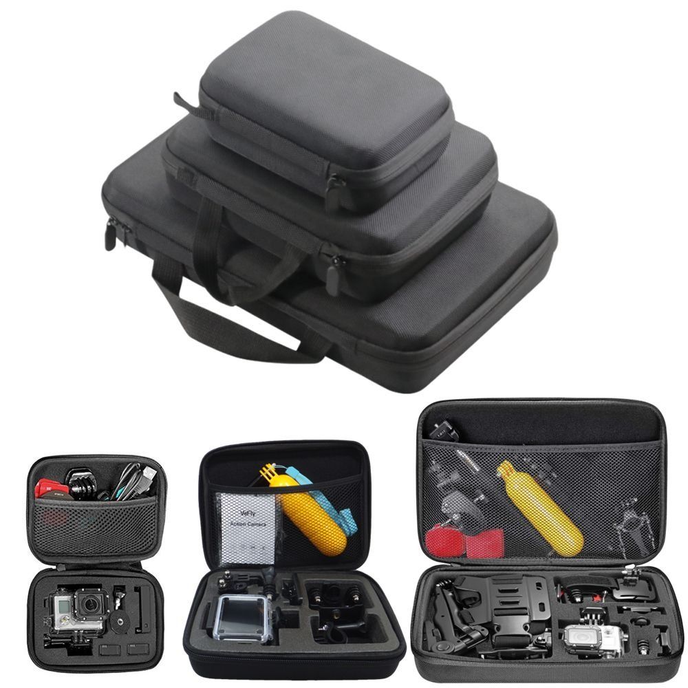 Black Carry Case EVA Camera Protect Case Action Camera Box for GoPro Hero 8/7/5 Camera Accessories