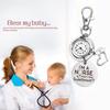 Lancardo Nurse Watch Медсестринские часы-брелок Часы-подвеска Карабин Часы Карманные часы Водонепроницаемые карманные часы с клипсой Аналоговые рок-панк-аксессуары для мужчин