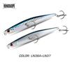 Fishing Kingdom Floating Lures Pencil 110mm10g 86mm65g Hard Baits Bending Shape Red Vmc Hook Lure For Sea Bass