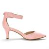 Women Sandals Summer Ladies Bridal Suede 5cm Thick Heel Pumps Wedding Party Shoe Newest Woman Open Toe Sexy Ankle Straps Sandal