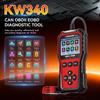 KONNWEI KW340 Автомобильный OBD2 Диагностический Инструмент CAN EOBD 3-в-1 Тест Двигателя Батареи Чтение Сброс Кодов Неисправностей Данные в Реальном Времени Инструмент Проверки Лямбда-Зонда