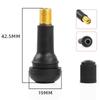 CHANJIF Tubeless Valve Set of 8 Black TR413 Easy Installation