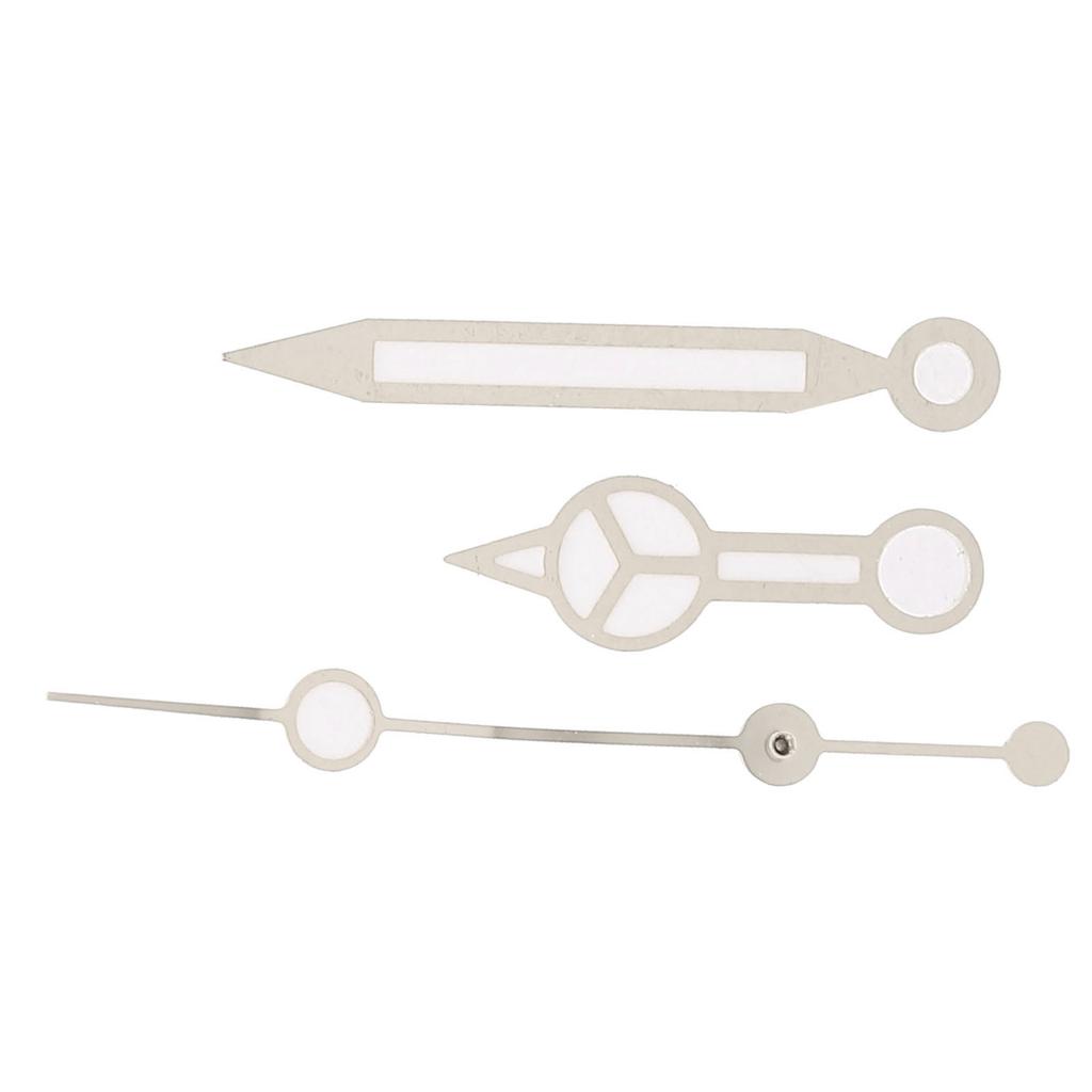 Светящиеся стрелки часов Часовая Минутная Секундная стрелки Аксессуары для часов для механизма 8200Серебристый