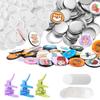 200 Plastic Button Badge Machine Materials, 58mm, for Badge Production