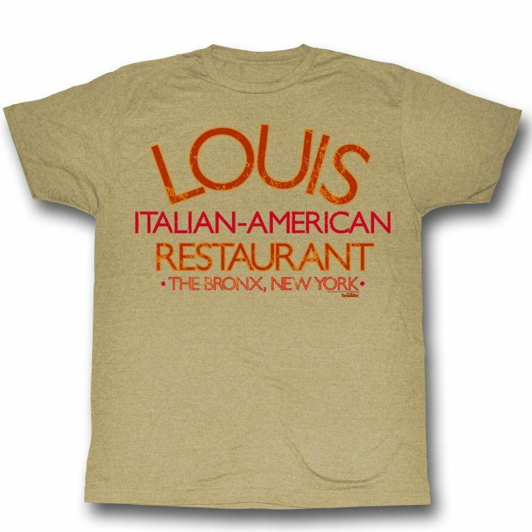 Godfather Louis Restaurant Khaki Heather Adult T-Shirt Mens Womens Tees Top