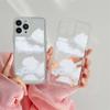 White Clouds Phone Case For Iphone 14 13 12 11 Promax Mini Plus Xr Xs Max 7 8 Se 2022 Transparent Soft Silicone Coque Capa