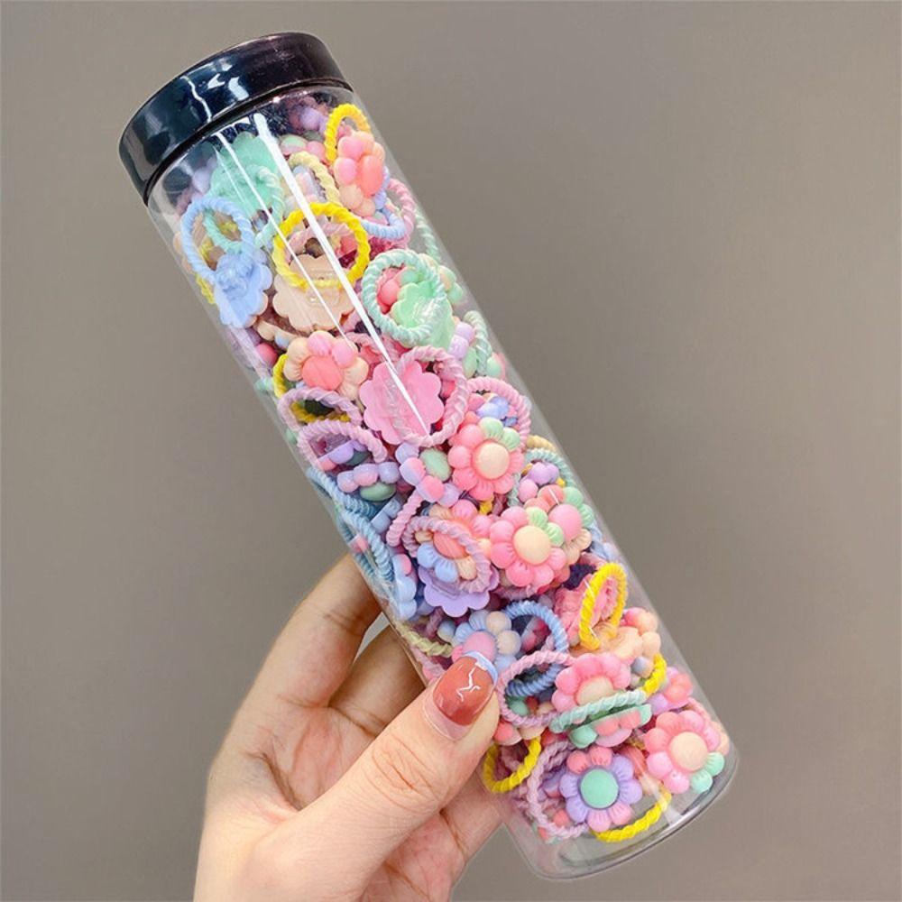 Эластичные детские резинки для волос, держатели для хвостиков, головные уборы, детские веревки для волос для женщин