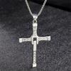 Cross Pendant Necklace The Fast and Furious Dominic Toretto Fashion Movie Stainless Steel Jewelry Jesus Male Necklaces Gift