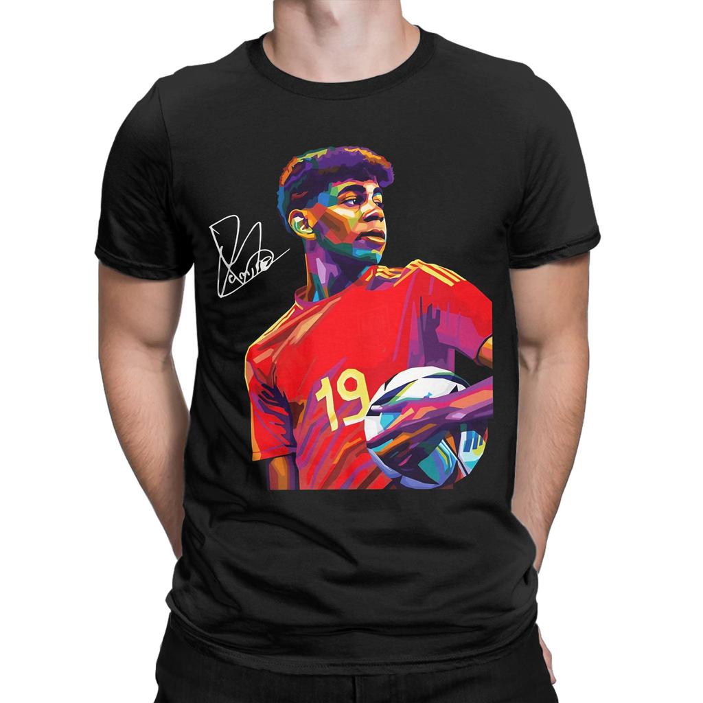 Lamine Yamal Novelty Football Graphic T Shirt Y2k Oneck Oversized Plus Size Unisex Short Sleeve Casual Streetwear Fan Tee