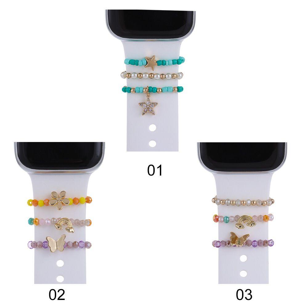 Creative Nails Diamond Strap Accessories Watch Band Ornament Wristbelt Charms Decorative Ring