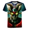 Y2K Мужская одежда Mazinger Z Графические футболки с круглым вырезом, футболка большого размера, модная повседневная уличная одежда в стиле Харадзюку, футболки