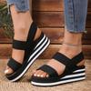 Fashion Women Sandals 2025 Summer Fashion Platform High Heels Beach Sandals Women Comfortable Wedge Shoes Outdoor Soft Soled Women Shoes