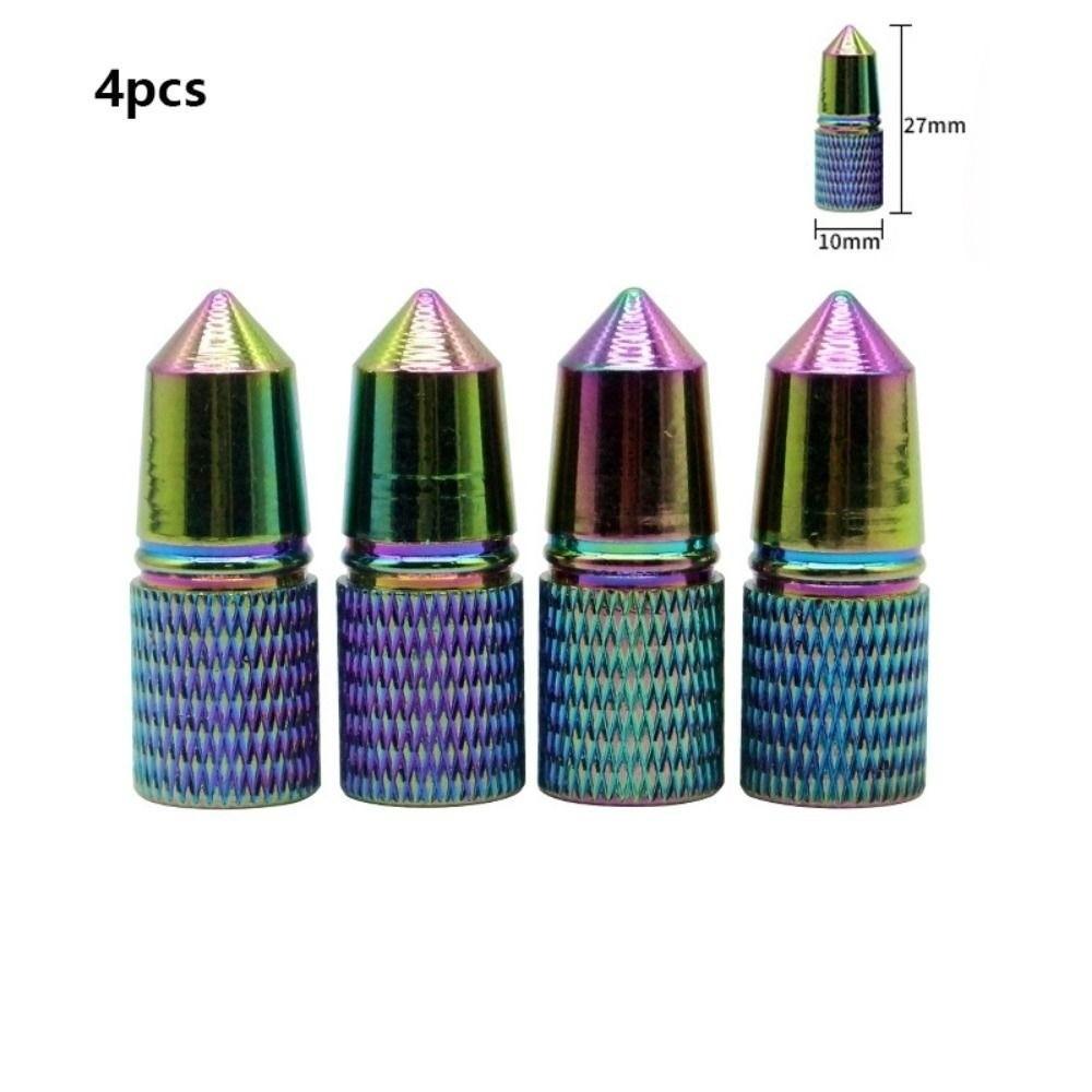 4pcs Leak Proof Dust Proof Anodized Tire Valve Caps for Car SUV Truck
