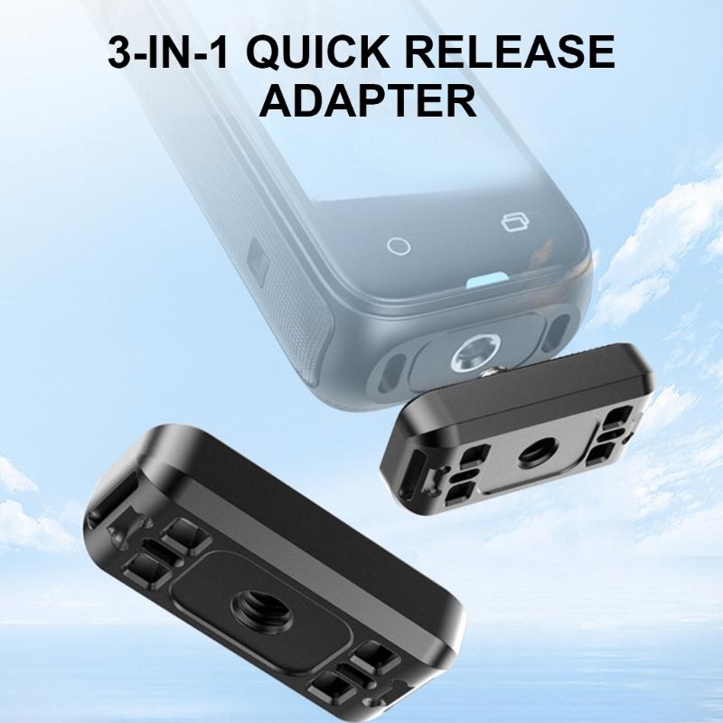 Versatile Quick Connect Camera Mount Quick Release Mount for X4 Camera With NonSlip Rubber Gasket for Secure Attachment