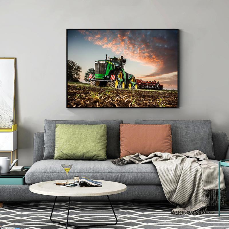 Modern Movie Tractor Farm Industry Canvas Painting Poster Printmaking Wall Art Picture for Living Room Home Decoration Cuadros No Frame