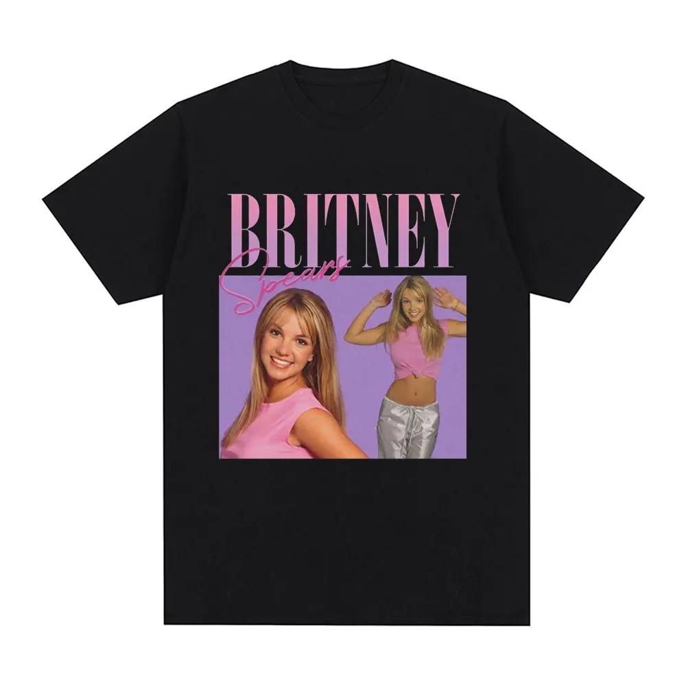 2026 Summer Britney Spears Metal Rock Graphic Tshirt Men Women Fashion Hip Hop T Shirts Vintage Short Sleeve Tee Oversized Y2k