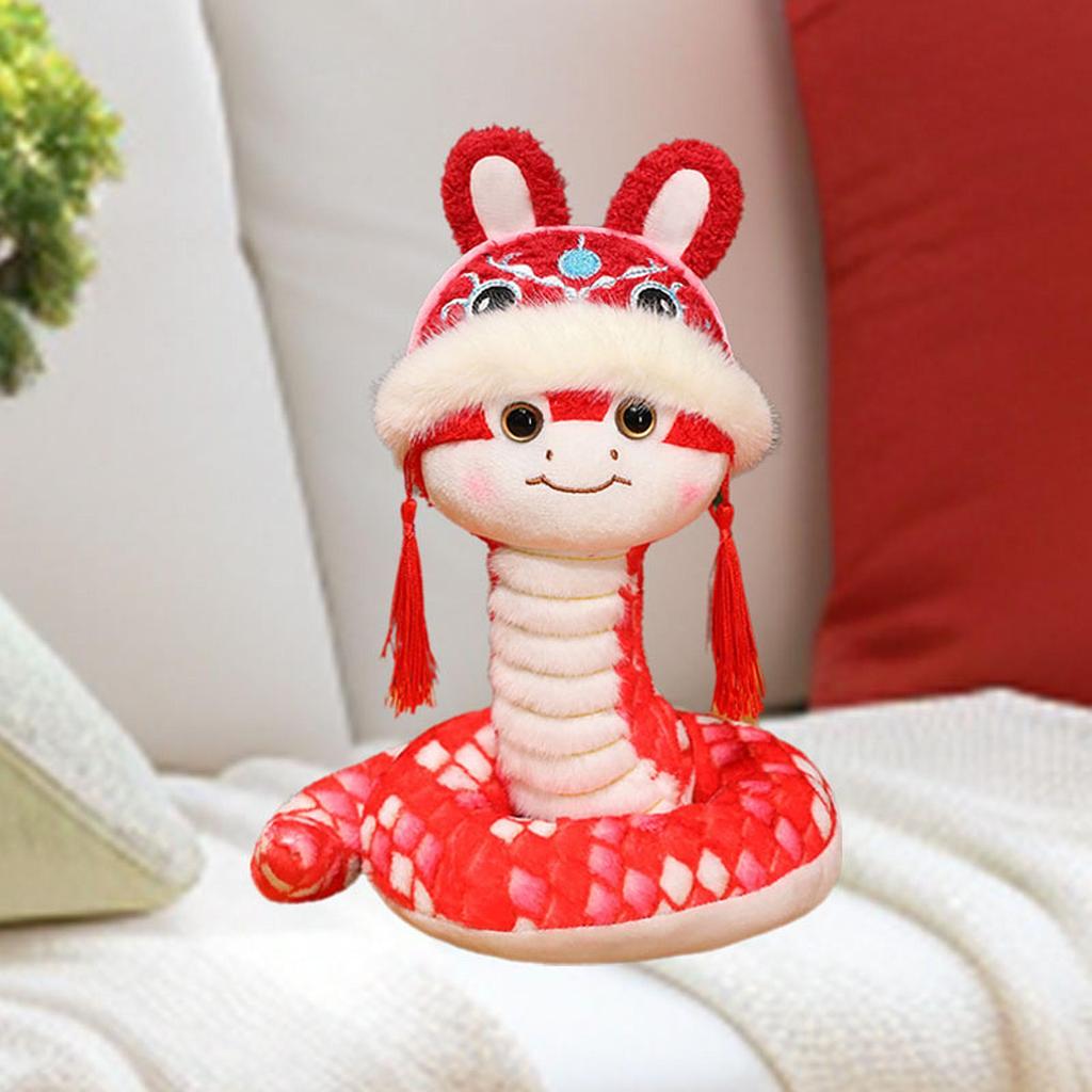 Chinese Snake Toy Figurine Animal Ornament Sculpture Soft Ideal for Year Suitable