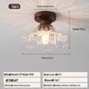 Vintage Chinese Corridor Light: Elegant Glass Ceiling Fixture for Entryway, Balcony, or Closet