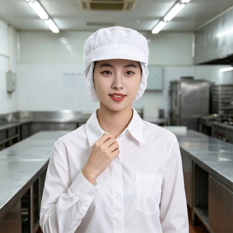 Дышащая шапочка для приготовления пищи с коротким козырьком, сетчатая кепка для парикмахерских и уборки, легкая, универсальная