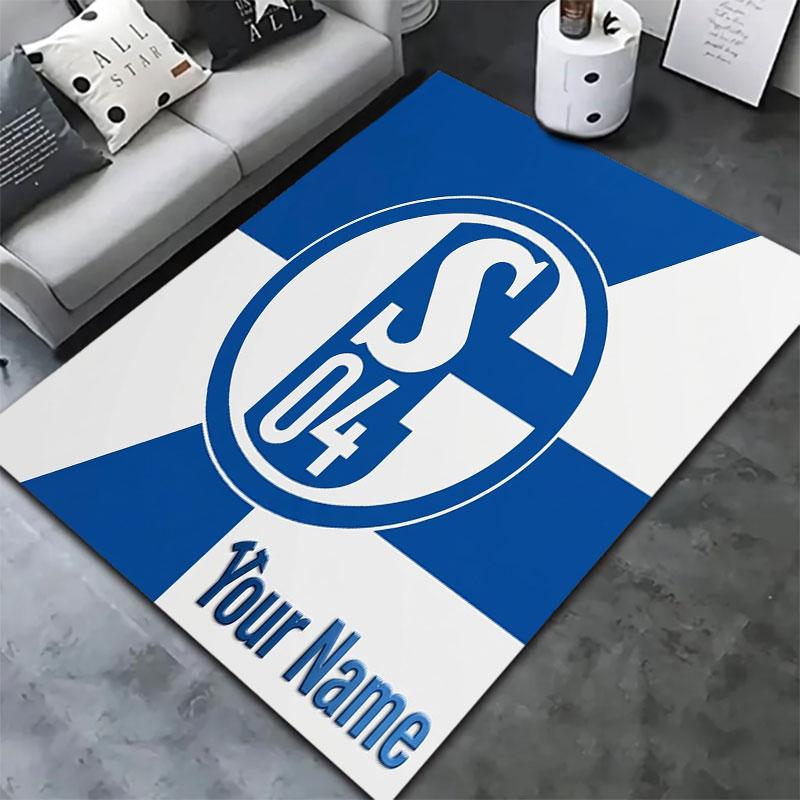 FC Schalke 04 Custom Name Carpet Rug for Living Room Bedroom Home Sofa Decoration,Kids play Non-slip Floor Mat