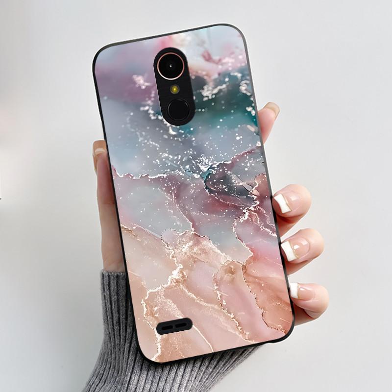 Чехол для LG K10 2017 M250N X400 Милый Заяц с Сердечками Мультяшный Мягкий ТПУ Силикон Ультратонкий Тонкий Задняя Крышка Для LG K10 2018 Чехол для Телефона