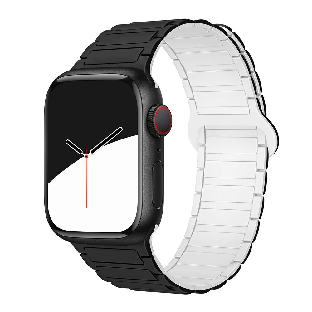 bands for Apple Watch strap 40mm 46mm 45mm 44mm 41mm 49mm Magnetic Silicone correas Bracelet iWatch Series 11 10 9 8 Se ultra2 3