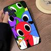 Cartoon R-Rainbow Friends For IPhone 17 16 15 14 13 12 Mini 11 Pro Max Plus Soft Silicone Phone Cover