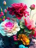 Diamond Painting Colorful Roses New Arrivals Diy Full Square Round Drill Rhinestone Embroidery Flowers Mosaic Cross Stitch Kits AA4635