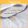 Изысканные серьги в форме змеи Модные и смелые Заявление Сплав Ювелирные изделия для ушей