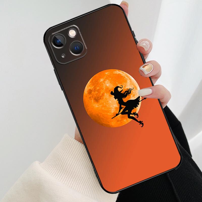Чехол для телефона 'Лунная Ведьма Хоррор' для iPhone 13 12 11 14 15 16 Pro Max Mini X XS Max XR Plus Чехол Задняя крышка